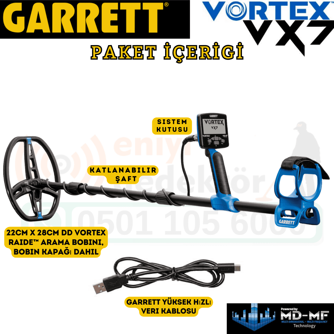 Garrett Dedektör Vortex VX7 Dedektör