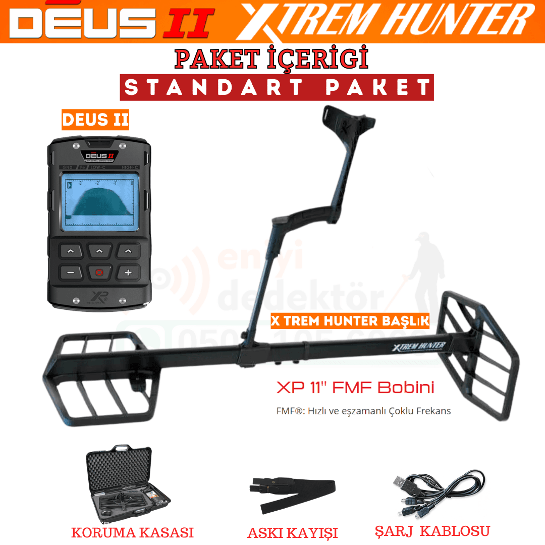 XP Dedektör Xtrem Hunter Dedektör - Standart Paket