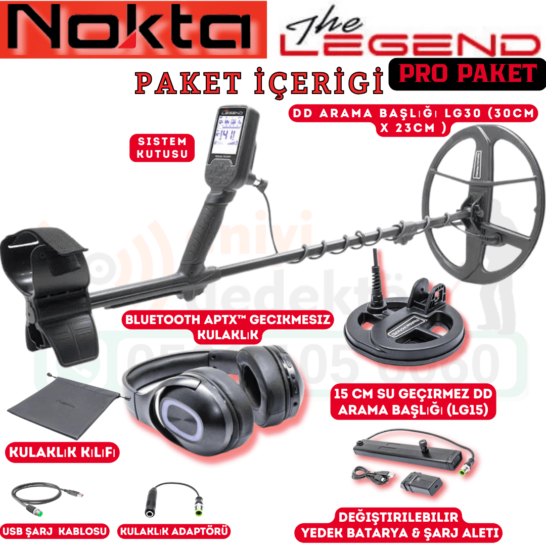 Nokta The Legend Dedektör -PRO PAKET