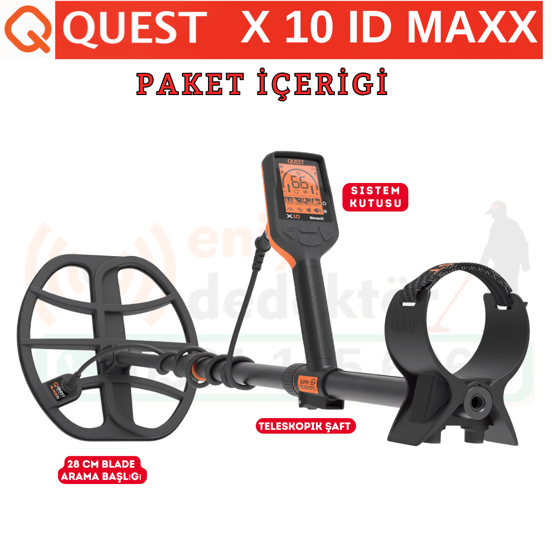 Quest Metal Dedektörü X10 IDmax