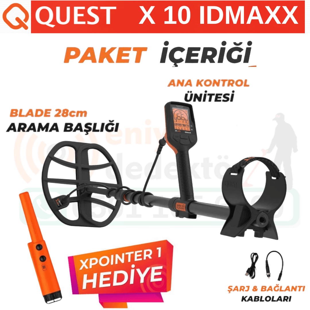 Quest Metal Detectors X10 IDmaxX Dedektör