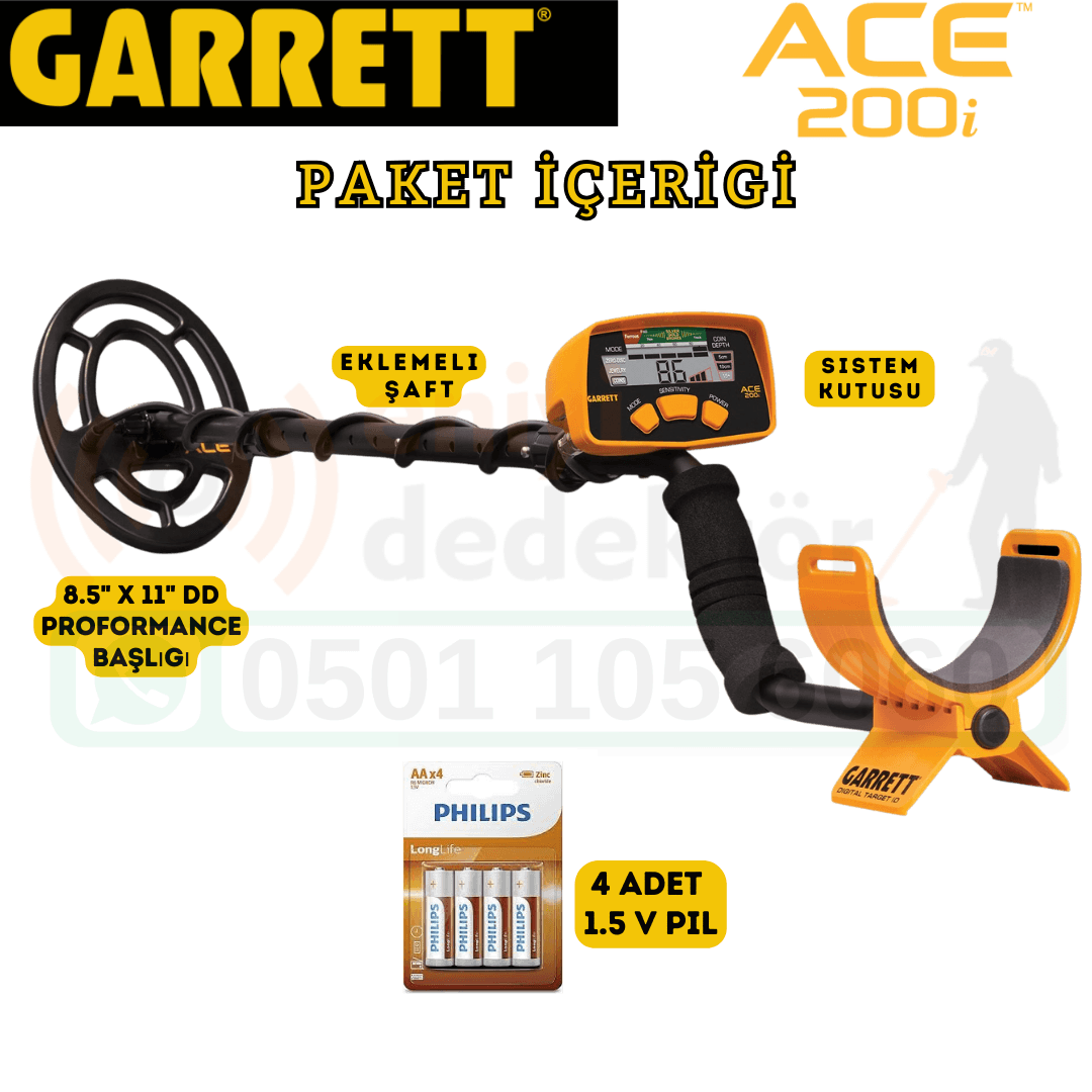 Garrett Dedektör Ace 200i Dedektör